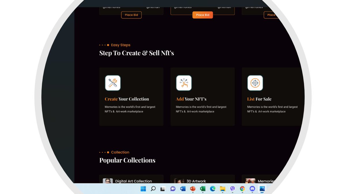 A simple user interface to cfeate and sell your NFTs #aryehnfts