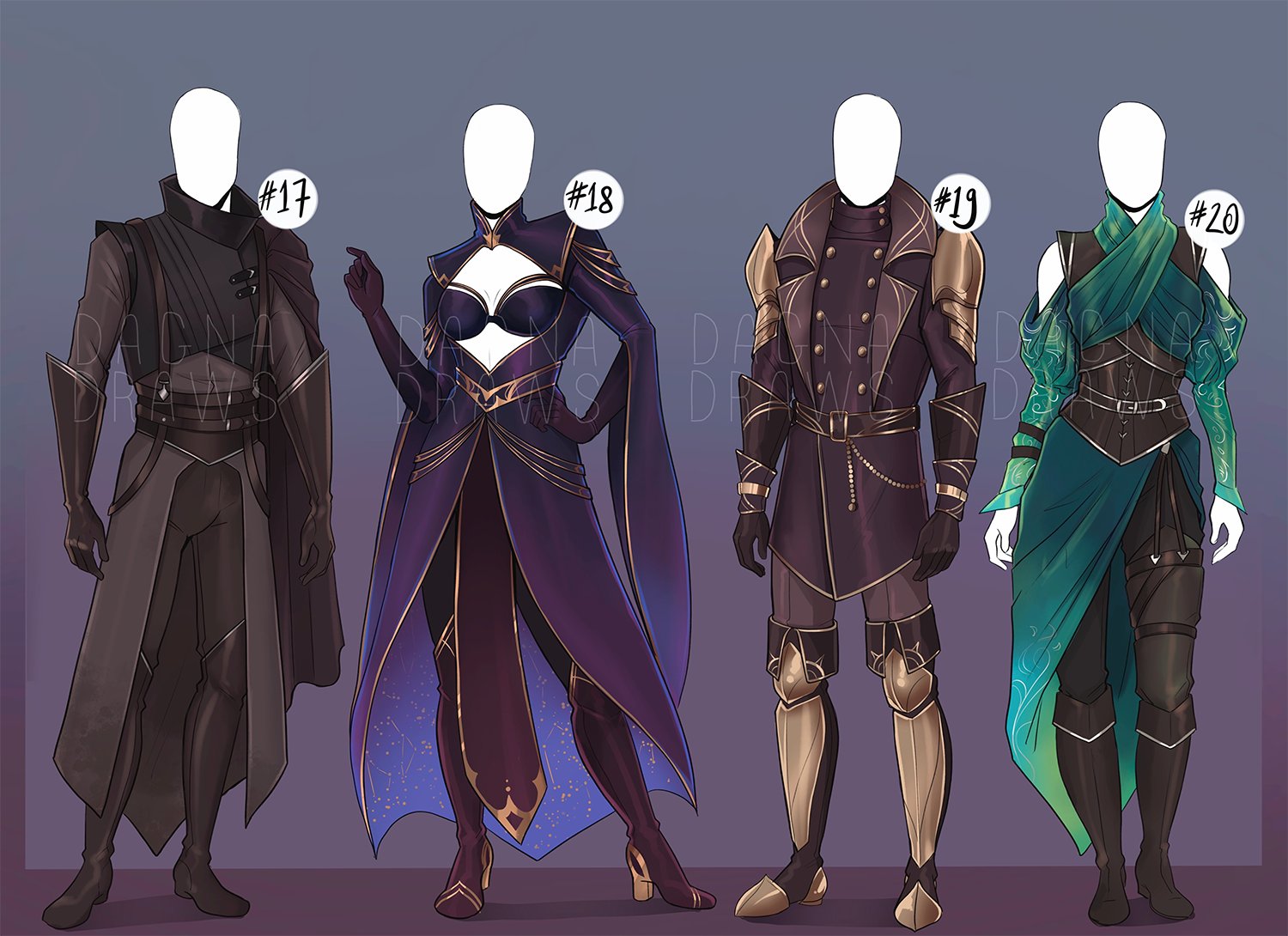 Dagna 🖍 on Twitter " DnD Outfits My most recent batch of DnD outfit