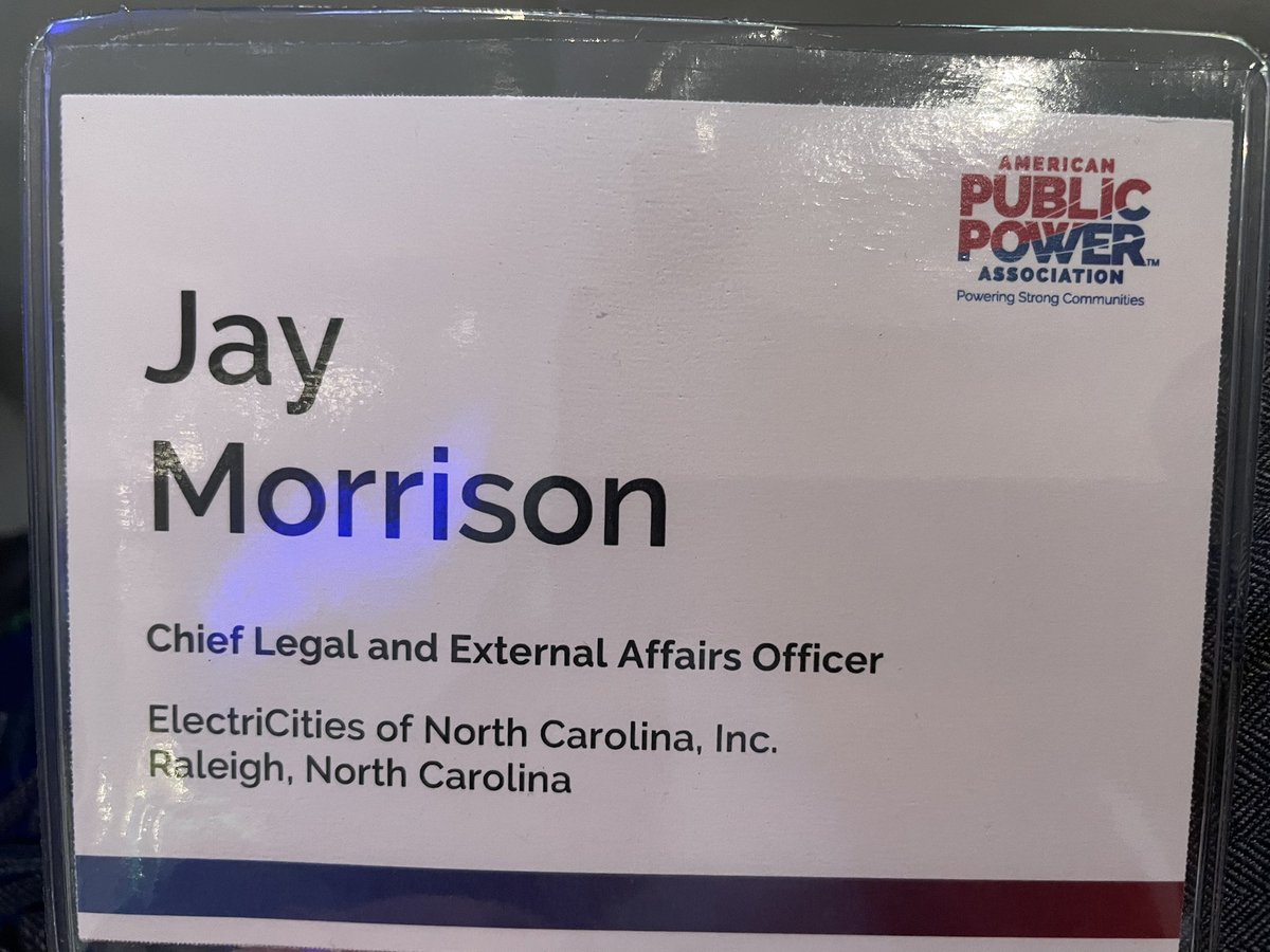 JayEnergyWonk's tweet photo. Back in DC this week for the APPA legislative rally. Great to see #publicpower colleagues and to discuss the #valueofpublicpower with federal policy makers. #ncpublicpower #ElectriCities https://t.co/DJnlftHqCp