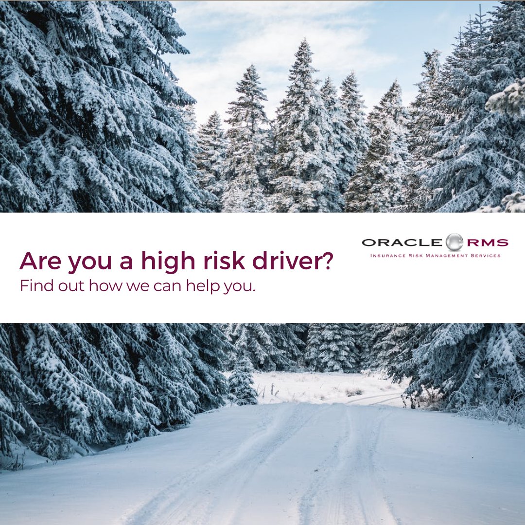 OracleRMS's tweet image. If you&apos;re a high risk driver or know one, reach out to our brokers to learn the ways we can help you. #OracleRMS