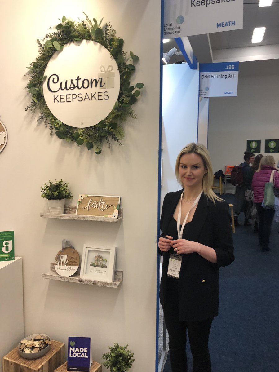 MeathLEO's tweet photo. 2 more #MeathCraft exhibiting at @showcaseireland Amazing selection of gifts at #CustomKeepsakes from #Duleek & #DeecaDesign of #Carnaross #MadeinMeath https://t.co/XwreqBfE2Z