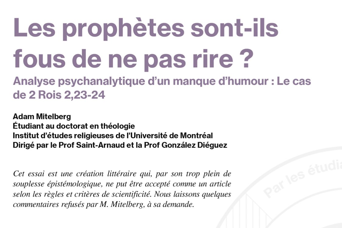 RER_UdeM's tweet photo. @SebastienDoane Bonjour M. Doane,
Merci pour votre réaction ! La présence des commentaires est expliquée dans le préambule de l'article en question. https://t.co/jzfKMeg7cm