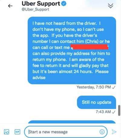 gonzojh's tweet photo. 36+ hours since I contacted @Uber_Support about leaving my phone in my uber.  The entire process is broken beyond belief.  #notcustomerservice #nosupport @Uber https://t.co/W2ILP3J2xZ