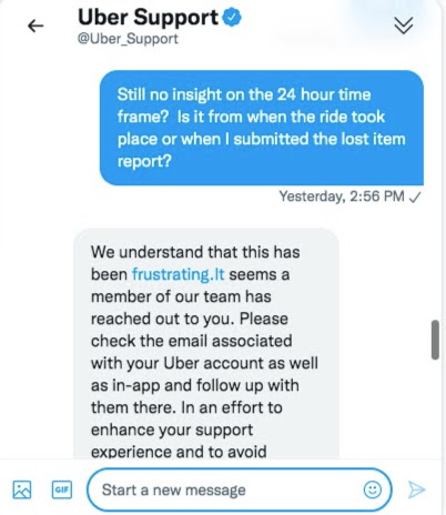 gonzojh's tweet photo. 36+ hours since I contacted @Uber_Support about leaving my phone in my uber.  The entire process is broken beyond belief.  #notcustomerservice #nosupport @Uber https://t.co/W2ILP3J2xZ