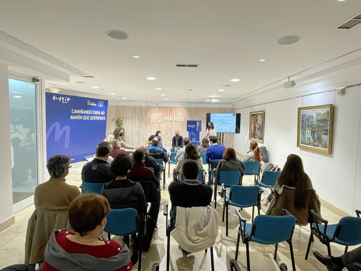 #MarínDusi 🇪🇺 A pasada semana celebramos o Grupo de Acción Urbana para presentar as primeiras conclusións do Plan de Mobilidade Urbana Sostible de Marín. O noso PMUS será o documento que rixa as actuacións en materia de mobilidade nun medio-longo prazo. <a href="/marindusi/">Marín Dusi</a>