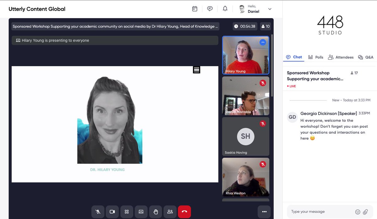 448Studio's tweet image. We&apos;re live with @DrHilaryYoung! #UtterlyContent