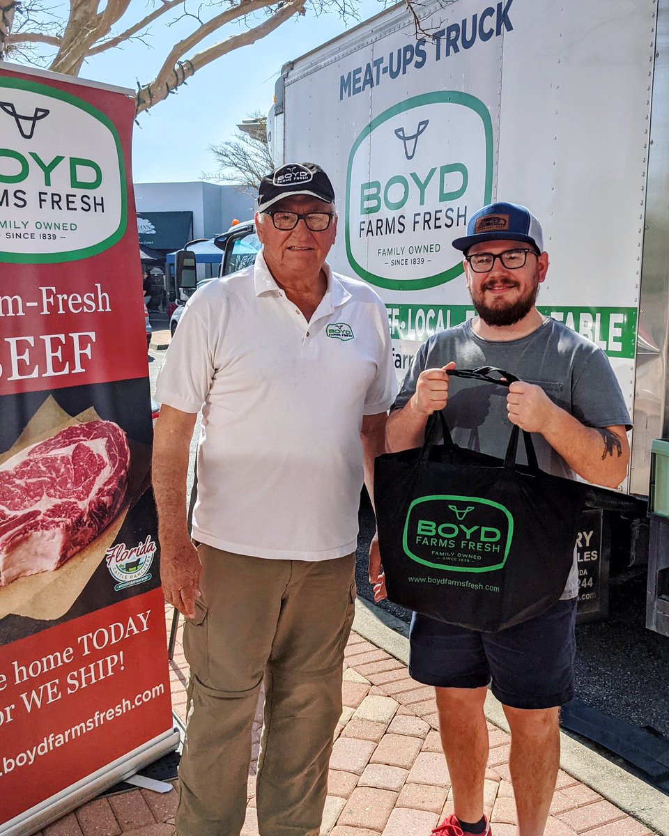 What a weekend! 5 markets in 4 days, including 2 new locations (Quincy and Mexico Beach) and the return of the #SouthwoodStreetMarket in Tally on the 2nd and 4th Sunday of the month. #OurMooToYou Order online—> boydfarmsfresh.com