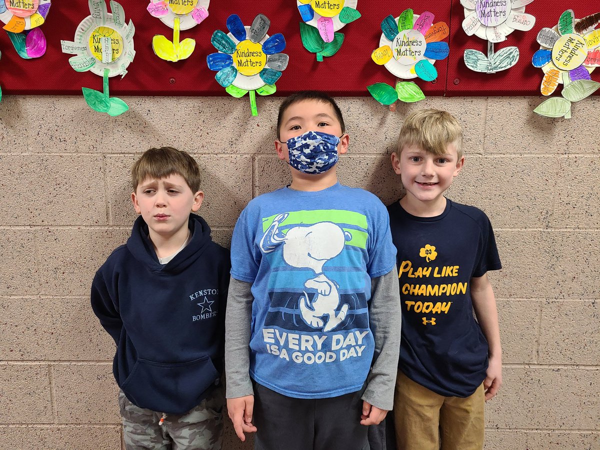MrsPatyksclass's tweet photo. Check out the positive messages on our shirts! 💙 #kenstoninspired https://t.co/mp422O1xb0