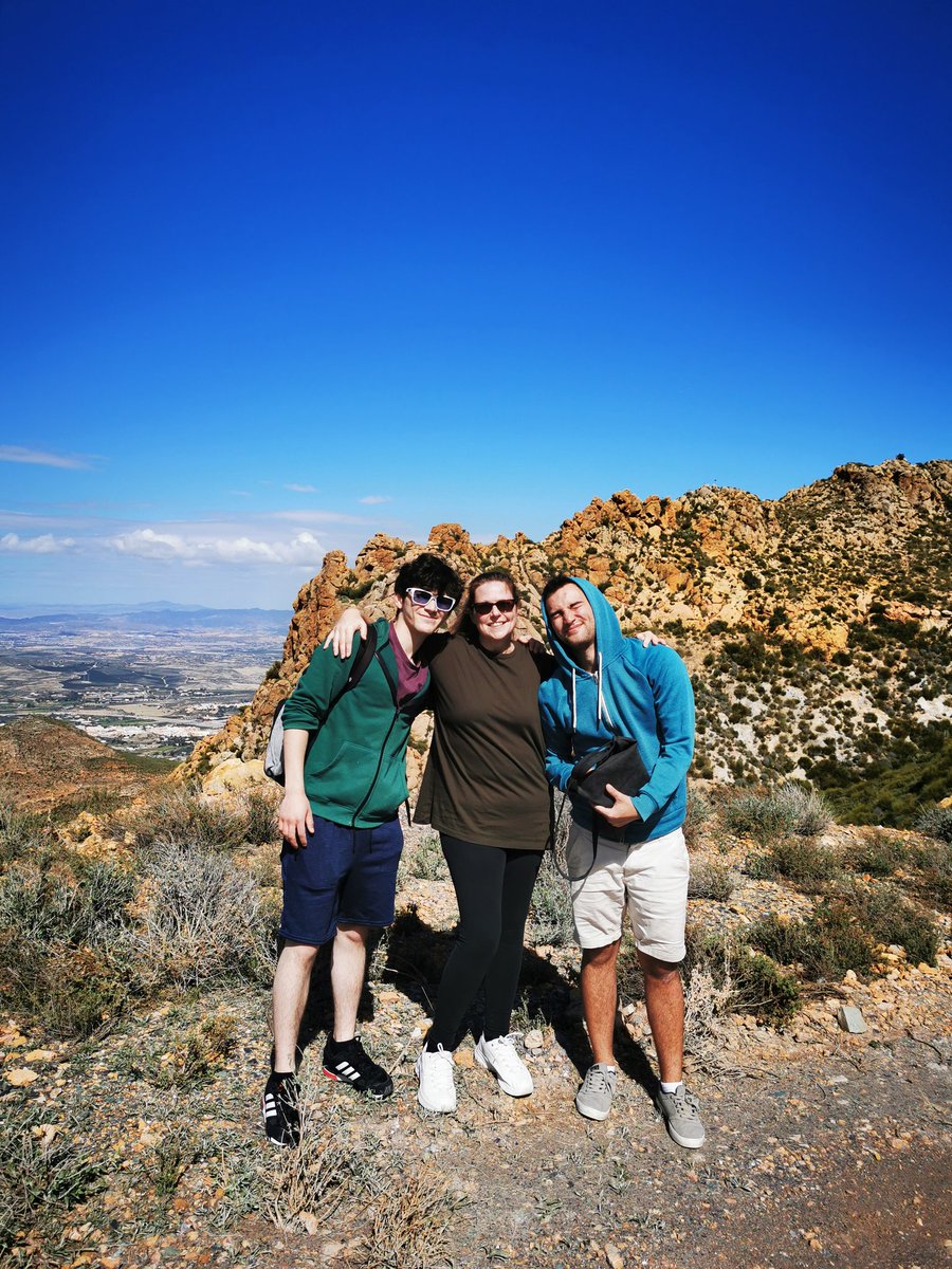 IanBorrett2's tweet photo. So dragged the family up the Sierra Cabrera today. Hard going but astonishing views. We got very close to the summit, but we'll save that for another day. This is our forever home after all #lifeinspain https://t.co/lGxF3PCc5X