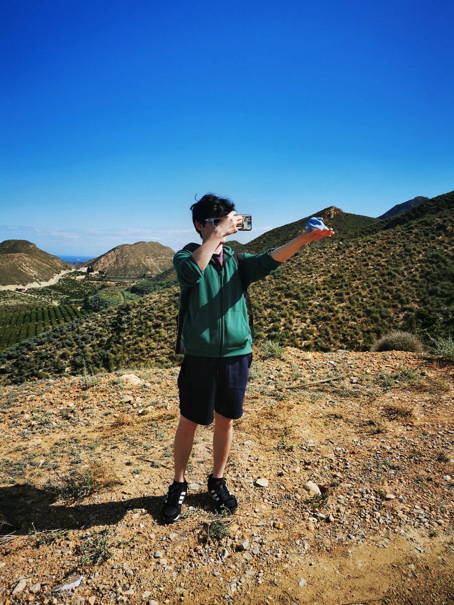 IanBorrett2's tweet photo. So dragged the family up the Sierra Cabrera today. Hard going but astonishing views. We got very close to the summit, but we'll save that for another day. This is our forever home after all #lifeinspain https://t.co/lGxF3PCc5X