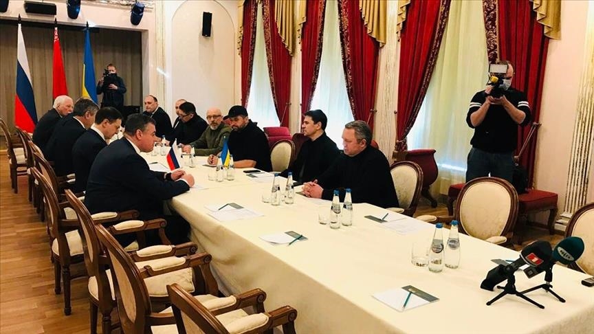 Ukrainians begin peace negotiations with the Russians who invaded their country.