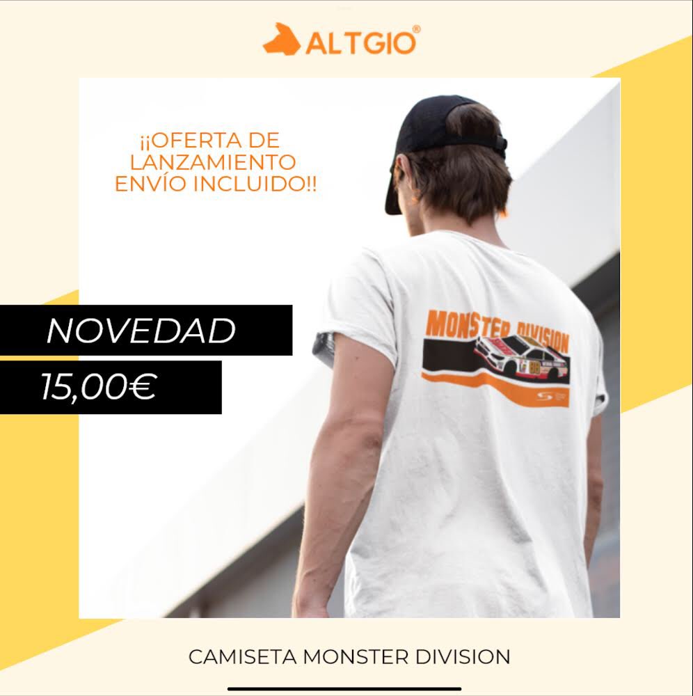 OFERTA DE BIENVENIDA!!
Por si no lo vistes ayer en la retransmisión de la Monster División <a href="/DriversparadeCb/">Drivers Parade Club</a> envía MP a nuestra cuenta <a href="/AltgioES/">Altgio</a> para hacer pedido de la camiseta MONSTER!! Envío a península gratuito hasta final de semana: