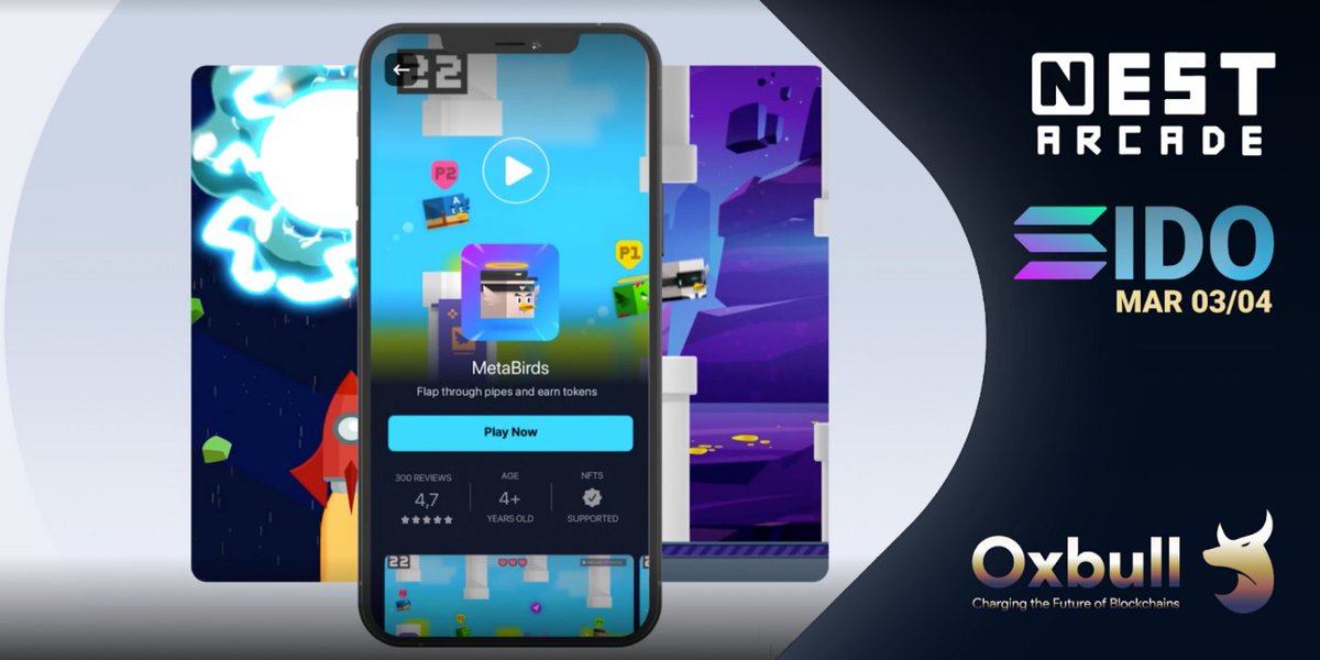 The next $OXS IDO: <a href="/TheNestArcade/">NEST ARCADE 👾</a>, a ‘Play to Earn’ Mini-game arcade that aims to unite crypto enthusiasts and casual gamers!

For more info, follow: t.me/nestarcade

Tier-3 Gleam: gleam.io/8pp4f/oxs-whit…

Read the Medium: link.medium.com/QUlP7KGe1nb