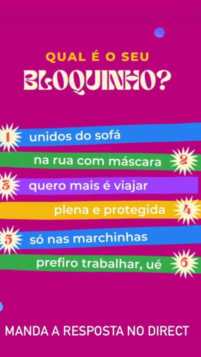 MeninaMake's tweet photo. Bloquinho de carnaval.
Qual é o seu??
#Carnaval 
#bloquinho 
#2022carnaval https://t.co/vETV85jTnM