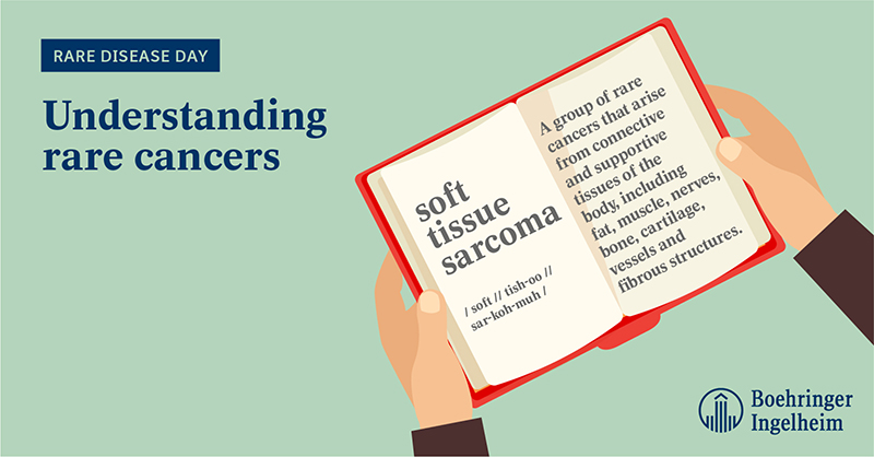 Boehringer's tweet photo. We have a long-term commitment to cancer research, including rare targets such as sarcoma, and to bring novel treatments to patients faster.
#First4Patients #TakingCancerOn #RareDiseaseDay https://t.co/uCCvcQN4B9