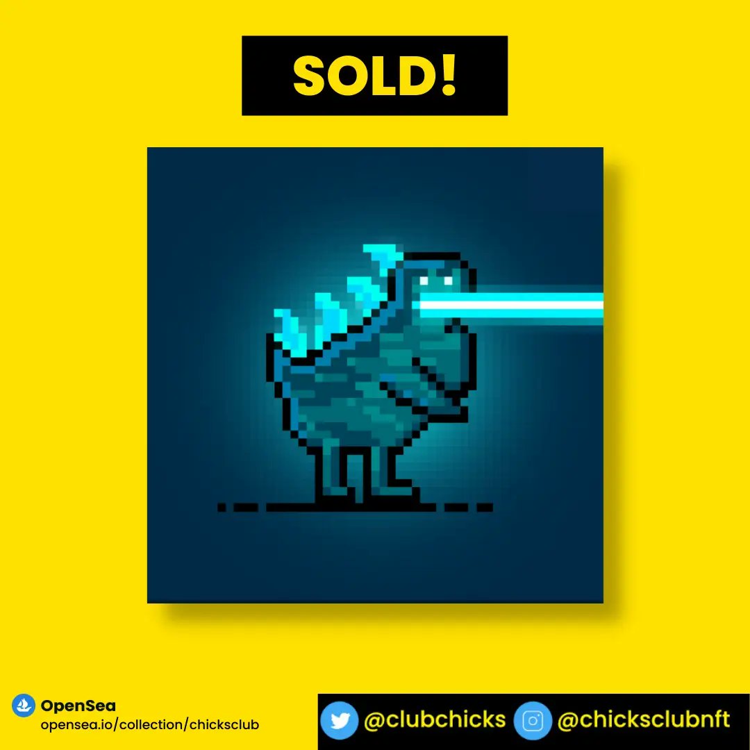 ClubChicks's tweet photo. Sold out🔥
Thank you for support and congrats to the new owner 💛💛
.
#nft #nfts #NFTCollection #nftcollectors #NFTcollectible #nftcommunity #nftart https://t.co/q6s27I8QL8