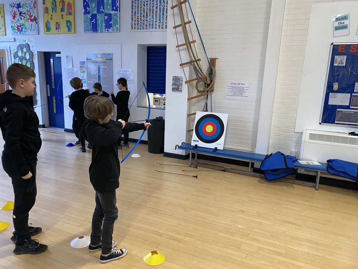 VicRdSports's tweet photo. What a fabulous first day of Archery for year 5! We have introduced some inclusive sports into our curriculum this year. Children absolutely loved the session. 🏹 🥌 https://t.co/qtzUjHnM0b