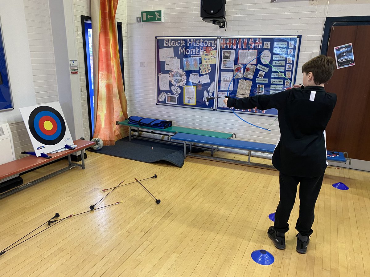 VicRdSports's tweet photo. What a fabulous first day of Archery for year 5! We have introduced some inclusive sports into our curriculum this year. Children absolutely loved the session. 🏹 🥌 https://t.co/qtzUjHnM0b