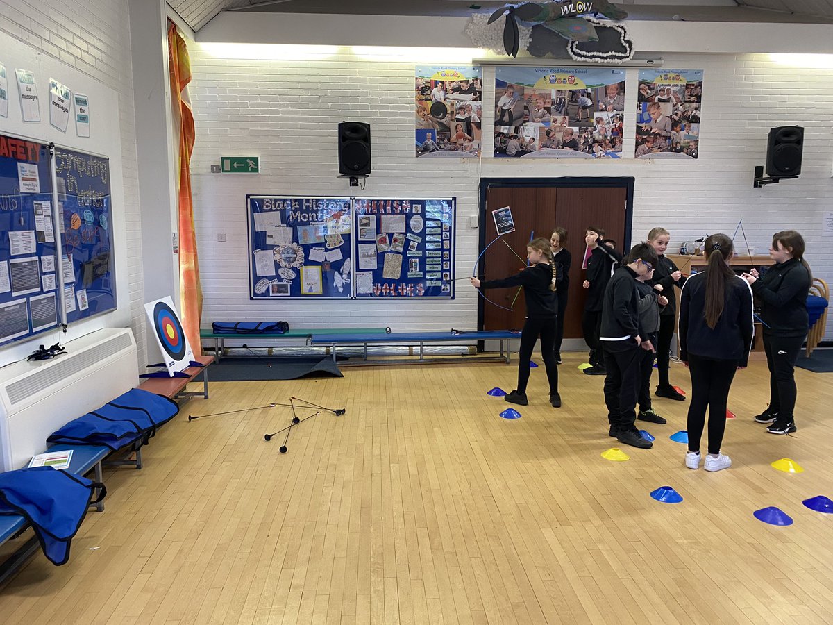 VicRdSports's tweet photo. What a fabulous first day of Archery for year 5! We have introduced some inclusive sports into our curriculum this year. Children absolutely loved the session. 🏹 🥌 https://t.co/qtzUjHnM0b