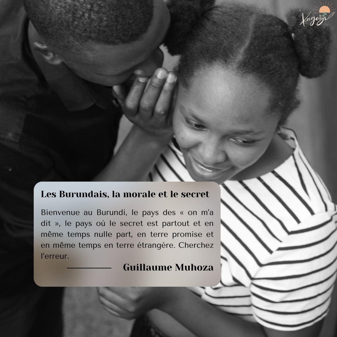 kagezi_'s tweet photo. 🧏♂️🧏♀️ Les Burundais, la morale et le secret 🤫
« Abarundi basiba kurima... » @Ni_Muhoza revisite avec élégance le paradoxe du gossip et du secret ici à Buja.
Ne perdez pas de temps, venez tout lire par ici 😉: https://t.co/woEHJEnv3R
#KuKagezi #commerage #societe https://t.co/EYuWseuOT6