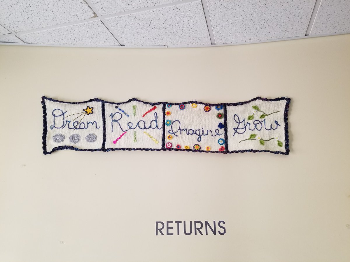 northlandlib's tweet photo. 🧶Yarn Art Extravaganza🧶

Our annual Yarn Art installation is up and is filled with beautiful flowers and colors of Spring 🌸🌼🌞 Our Yarn It All Group crafted all the yarn art on display!

Stop by all March long to see the creative, inspiring and colorful display! https://t.co/YxQ5NRt2Pk