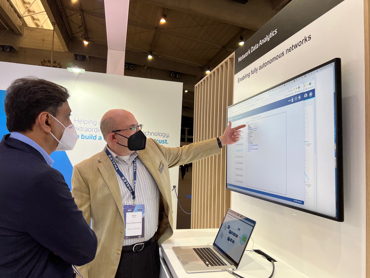 guavus's tweet image. MWC22 is on! Stop by the @ThalesDigiSec booth - Hall 2, Stand 2J30 - to see in action our industry-leading 5G-IQ #NWDAF available for #MNO lab networks and our 5G #NetworkSlice Assurance &amp;amp; Analytics which enables new business model innovation. See you there 😊!