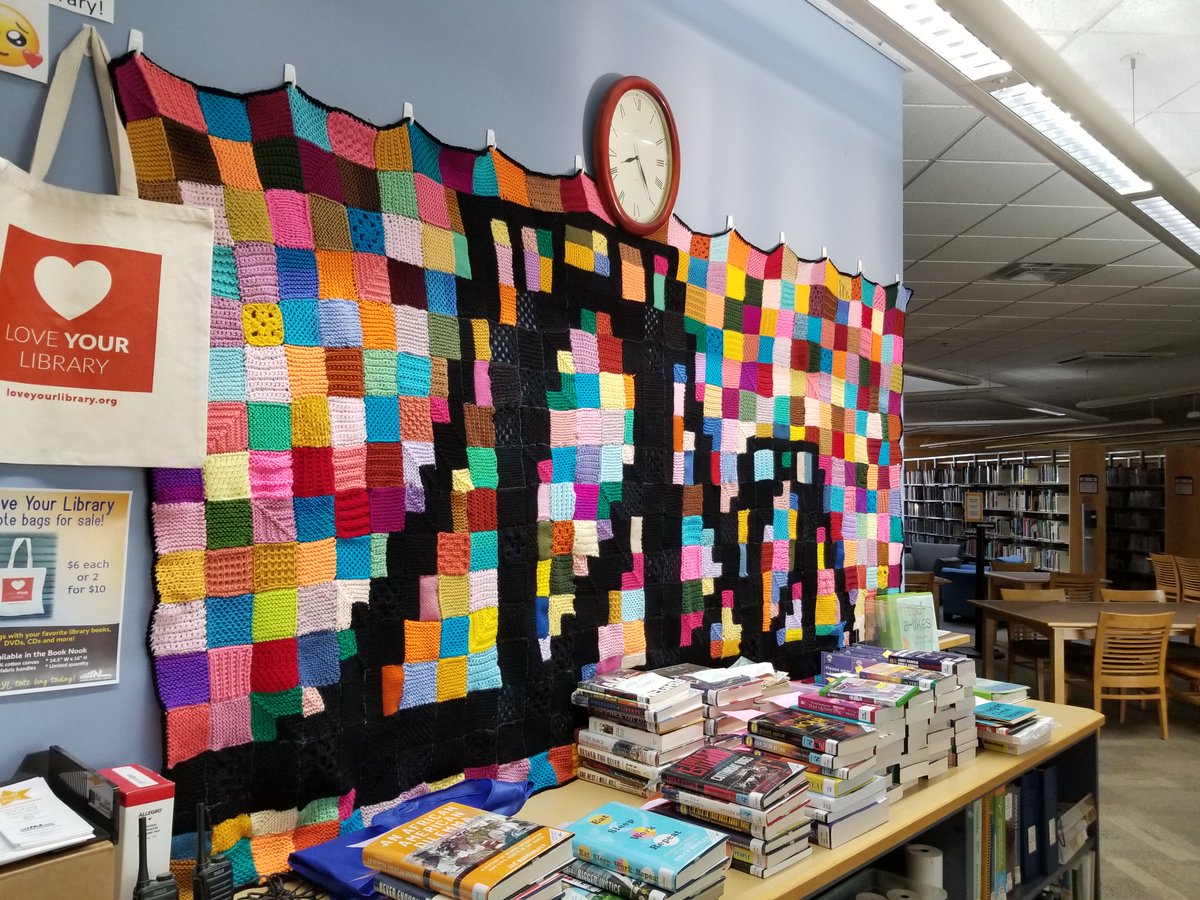 northlandlib's tweet photo. 🧶Yarn Art Extravaganza🧶

Our annual Yarn Art installation is up and is filled with beautiful flowers and colors of Spring 🌸🌼🌞 Our Yarn It All Group crafted all the yarn art on display!

Stop by all March long to see the creative, inspiring and colorful display! https://t.co/YxQ5NRt2Pk