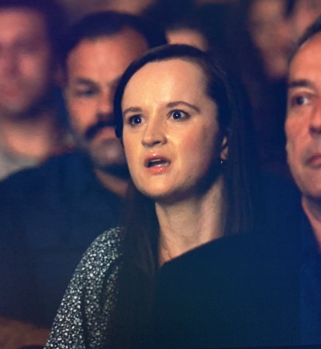 Bromoish's tweet photo. This girl in the audience stole the whole damn show. #Euphoria #EuphoriaHBOMax https://t.co/HeQCSlghM4