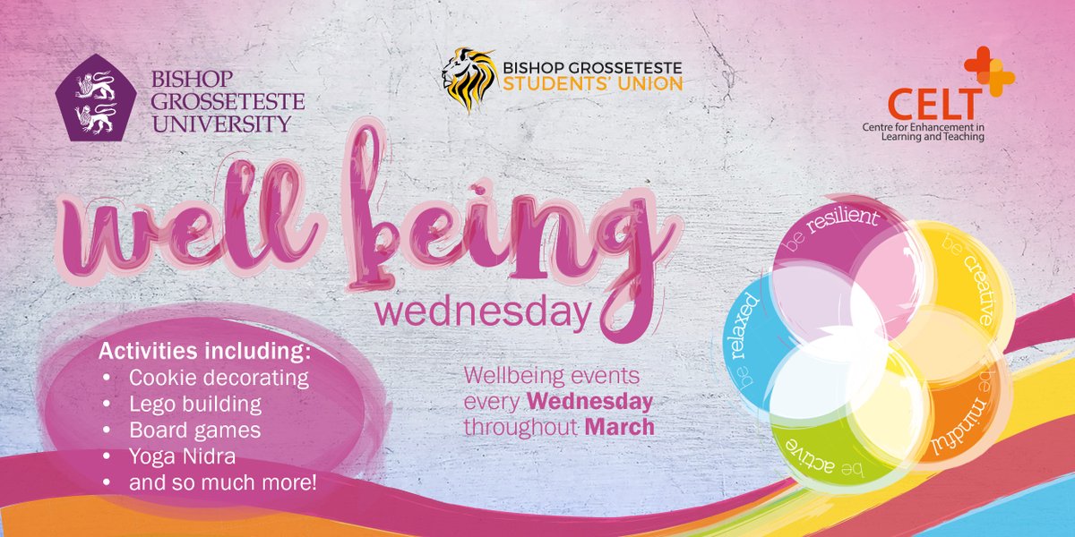 This is a great way to destress and try something different!

Starting this Wednesday (2nd), taking place in the SU between 12 - 2pm