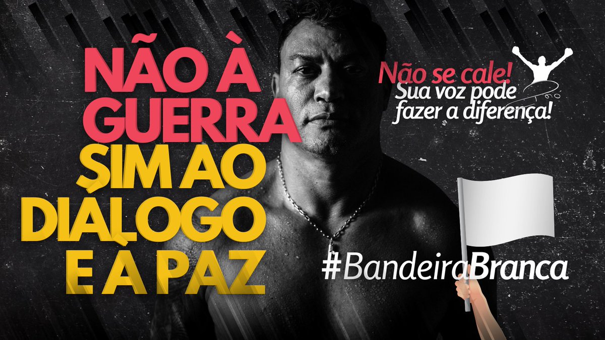 popofreitas's tweet photo. Vamos todos levantar a #BandeiraBranca 🏳 e dizer NÃO À GUERRA e SIM AO DIÁLOGO À PAZ!

Não se cale! Se posicione! Se manifeste! Sua voz pode fazer a diferença! Vamos juntos influenciar! 

Compartilhe #BandeiraBranca nas redes sociais e participe deste movimento humanitário! 🙏🙌 https://t.co/Q0hqU305h9