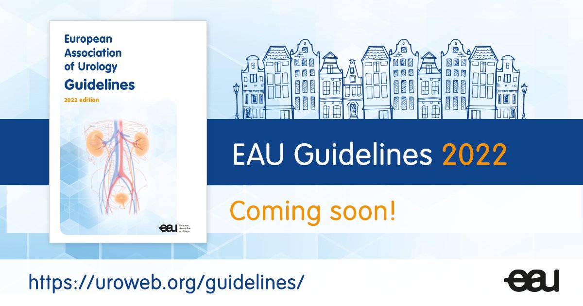 Uroweb's tweet photo. Keep an eye on your inboxes! The 2022 EAU Guidelines will be here soon. #EAUGuidelines https://t.co/2DJVXIY3i9