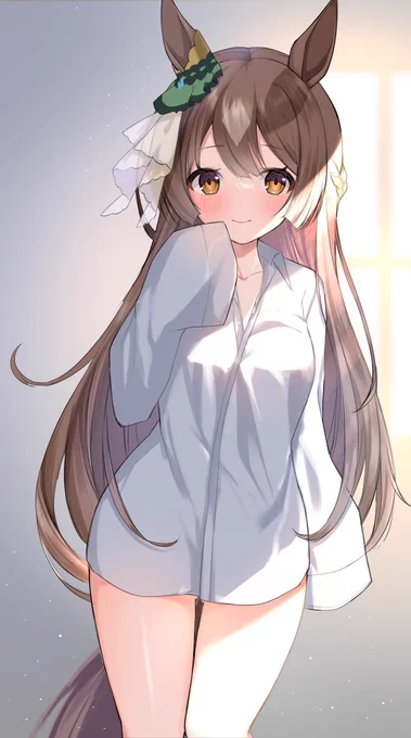 「…おはようございます、トレーナーさん」
彼シャツなダイヤちゃん
#ウマ娘
#サトノダイヤモンド 
