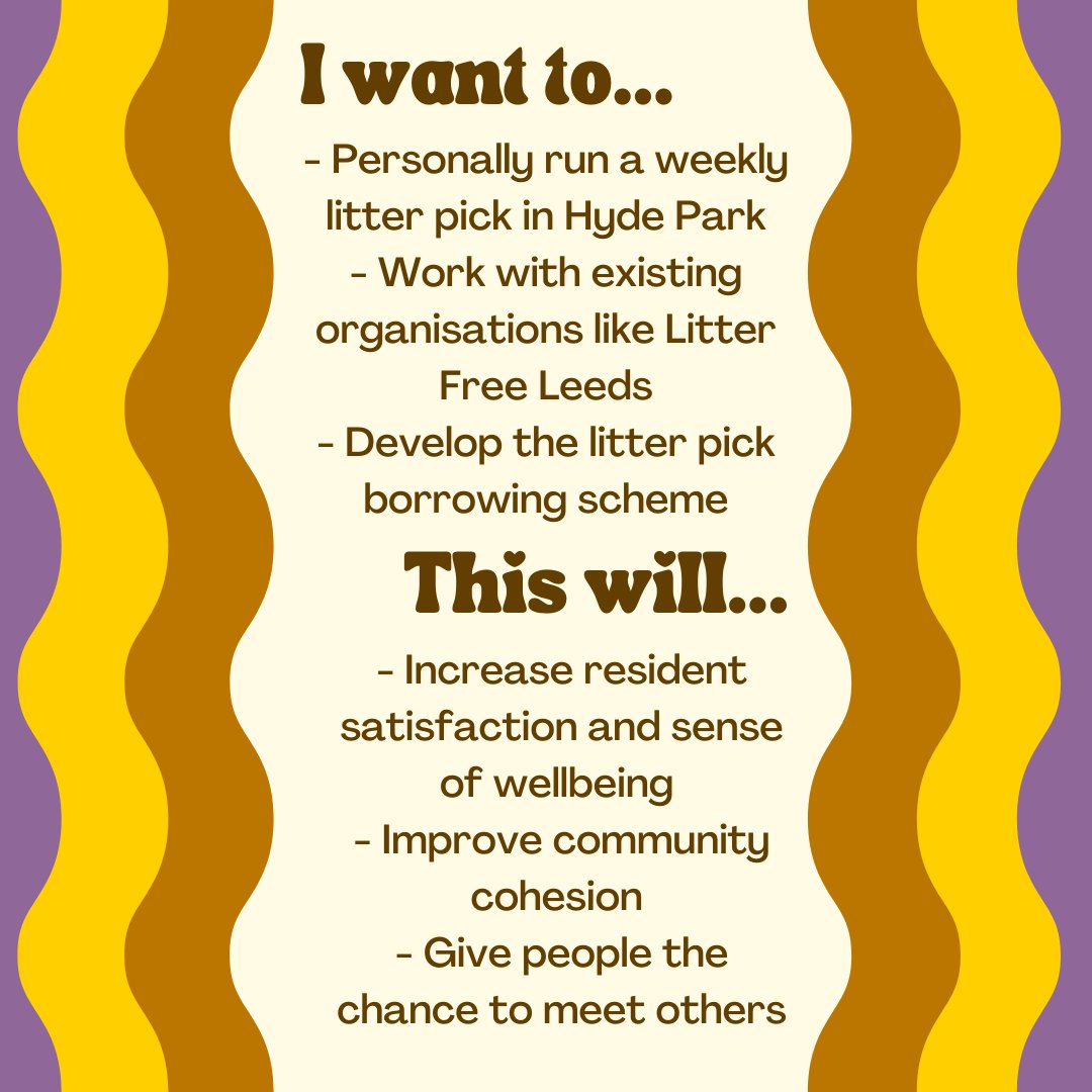 abbyb4wellbeing's tweet photo. I’m inspired by Litter Free Leeds and other community groups that give up their time to clean up our streets. I’ve been lucky enough to join a few, and it’s a fun way to spend an hour or two 🌱

Take a look at my plans to make our uni and union part of the purple bag brigade 💜 https://t.co/BYiFv718mr