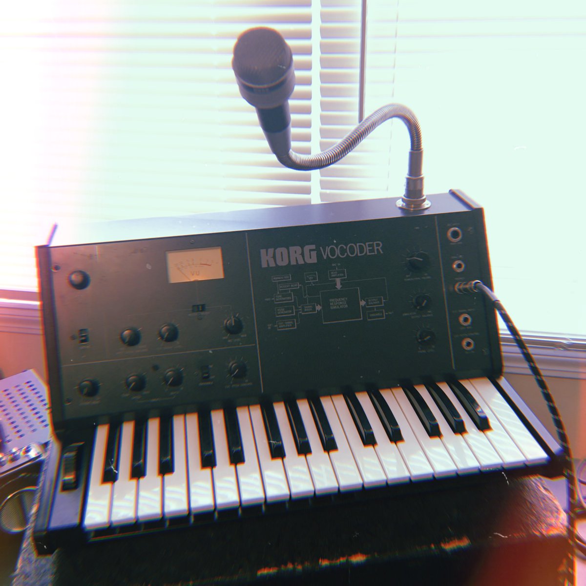 jatktheband's tweet photo. You know we had to get some of this on the album. Hear it on "Never Gonna Be Your Girl, Friend" out this Friday, March 4. https://t.co/vuwIXDy8UP
#vocoder #korg #vc10 #synth #synthesizer #synthpop #synthrock #nevergonnabeyourgirlfriend #jatk https://t.co/JBYiRLsuR1