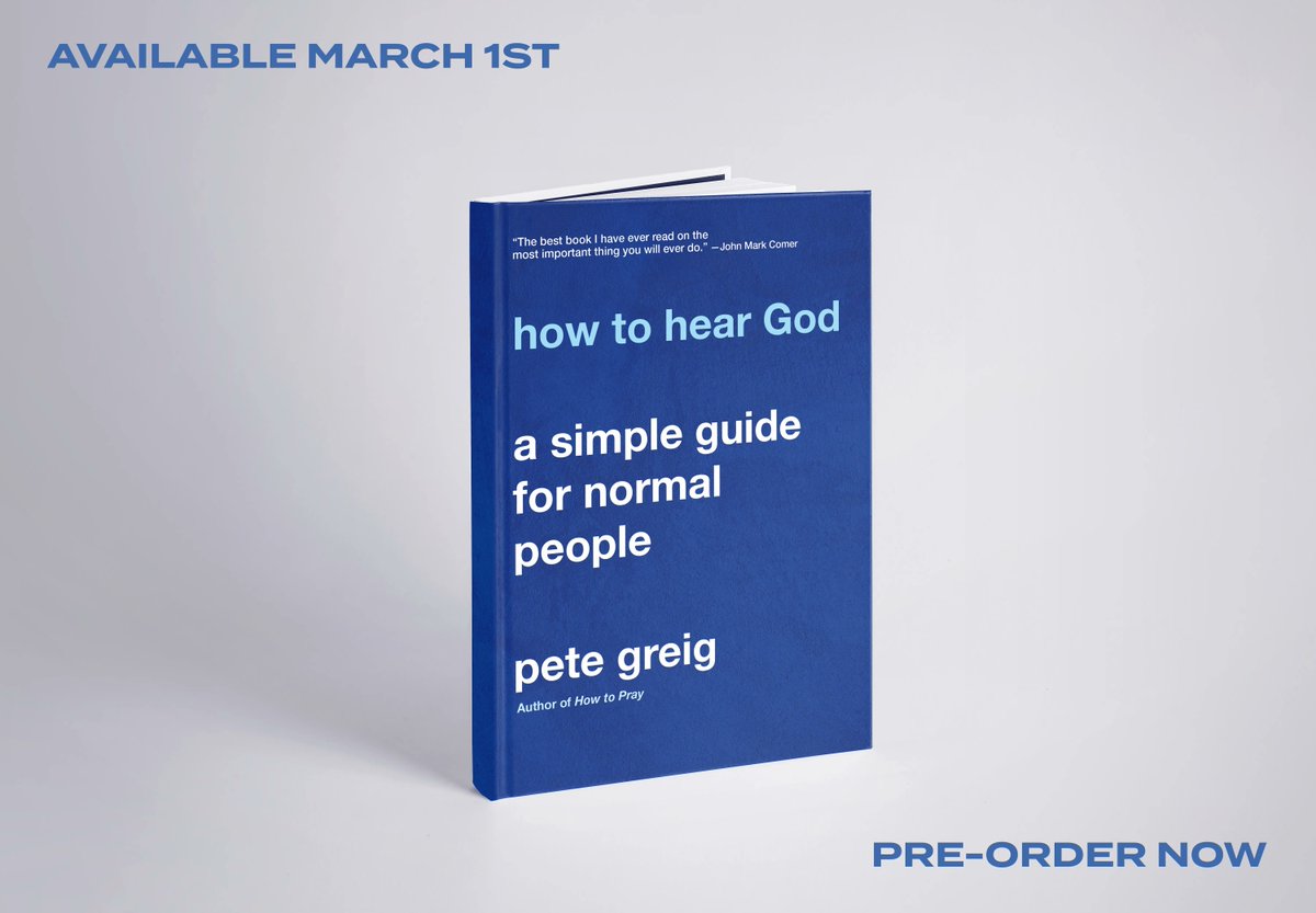 We are so excited for the launch of "How to Hear God: A Simple Guide for Normal People" by <a href="/PeteGreig/">Pete Greig</a> - Available in the USA on March 1st!

Read more about it and pre-order here: buff.ly/36Cj7fu