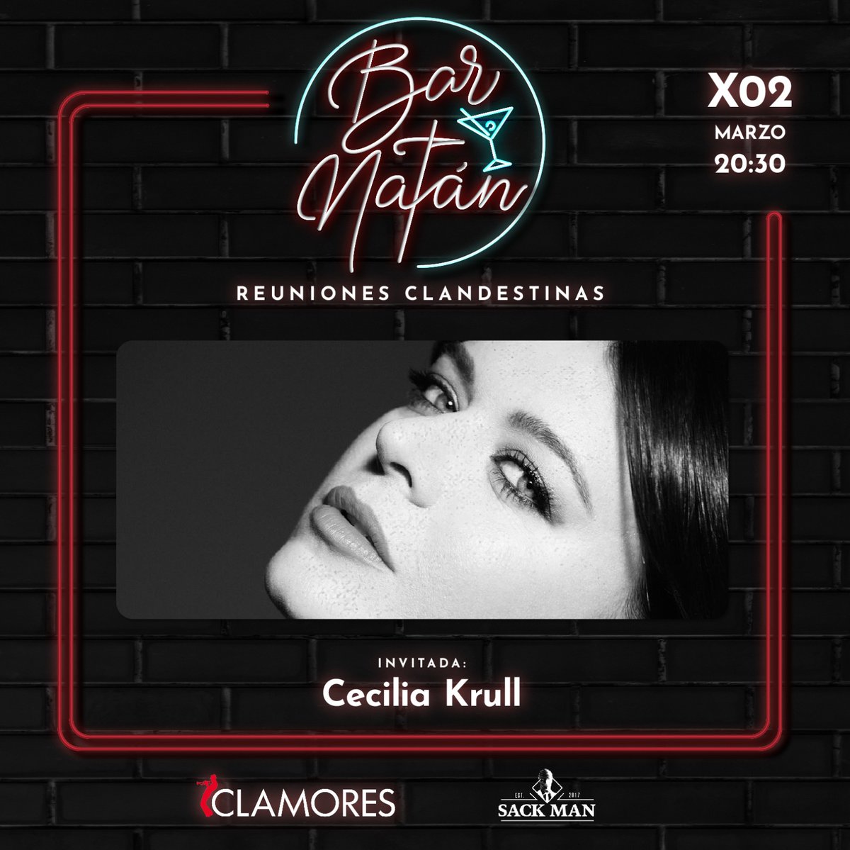 🔴 Este MIÉRCOLES <a href="/CeciliaKrull/">Cecilia Krull</a> viene al Bar Natán!!!
20:30 en la Sala Clamores!!!
No se lo pierdan!!!
TICKETS HERE:  link.dice.fm/v4562c40b42a