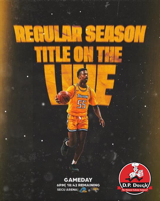 Towson_MBB's tweet image. We need you at SECU tonight.  CAA regular season title on the line.
🐯vs. 🟦🐔
🕕- 2/28, 6 p.m.
🏟️- SECU Arena - Towson, Md.
🎟️- $6 tickets! - am.ticketmaster.com/towson/ism/MjF…
📺- bit.ly/3hC6EeN
📻- portal.stretchinternet.com/towson/portal.…
📊- statb.us/b/403286
#UnitedWeRoar | #CAAHoops