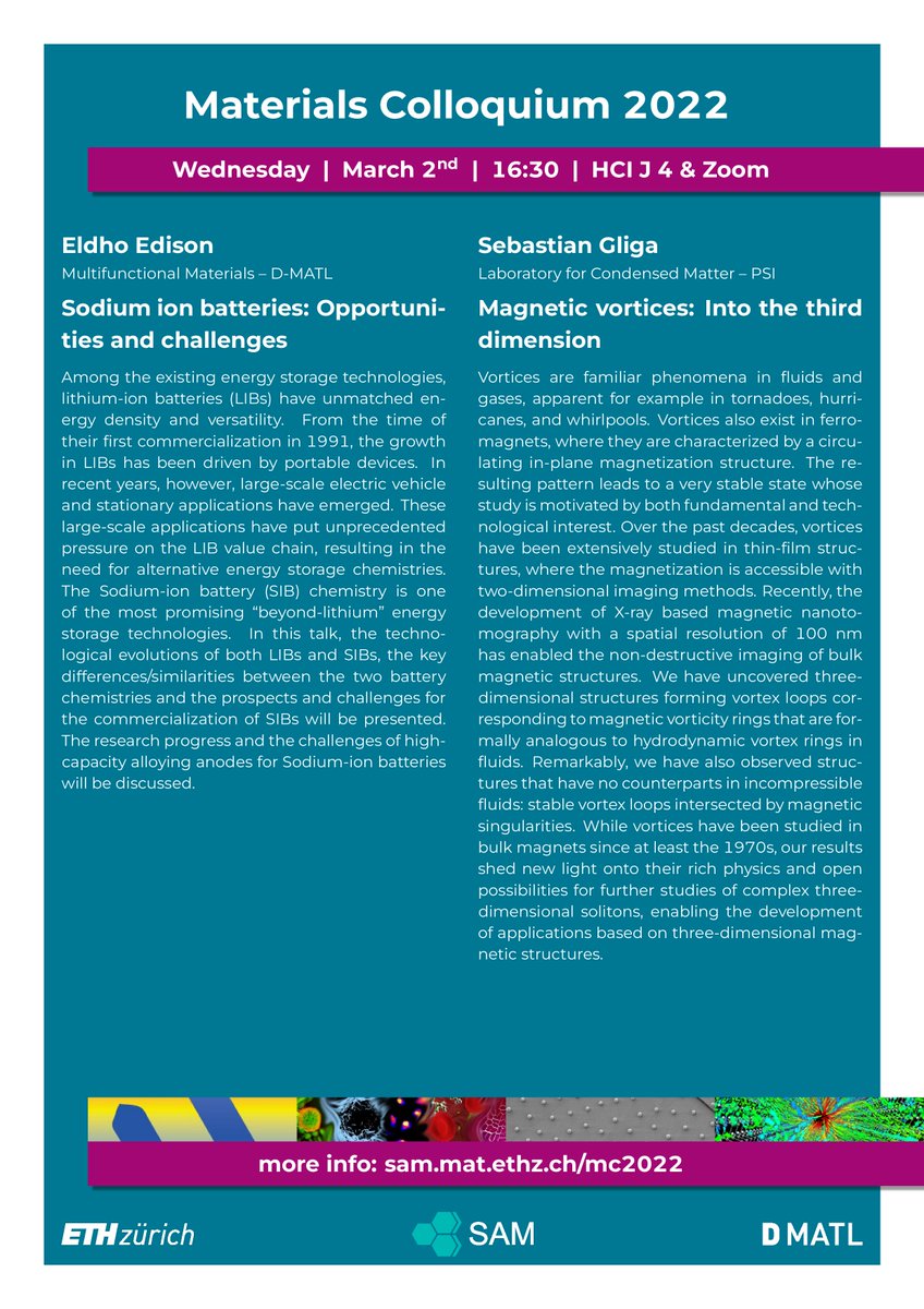 Scientific Staff Association at Dept. of Materials tweet media