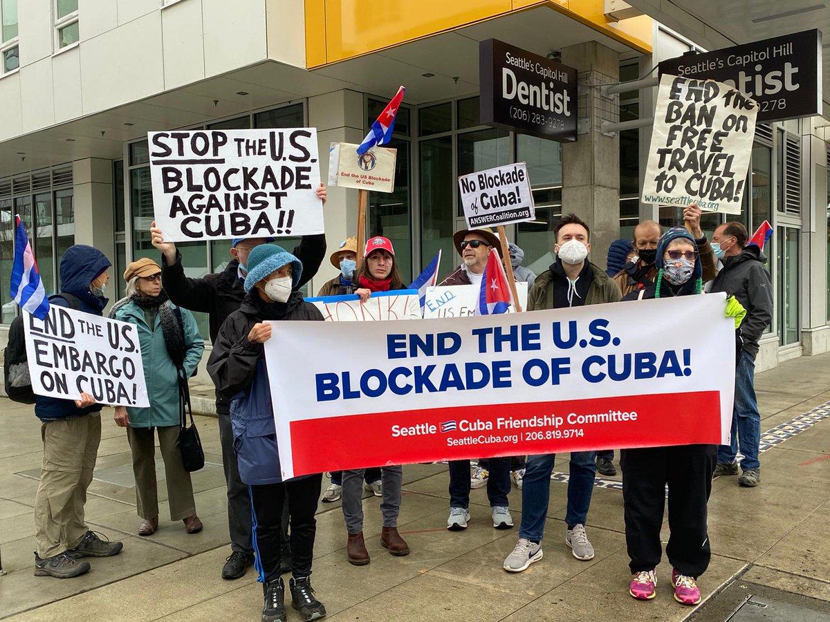DrRobertoMOjeda's tweet photo. Cubanos residentes en el exterior y grupos de solidaridad con #Cuba reclamaron eliminación del #Bloqueo impuesto por el gobierno de #EEUU durante más de 60 años a la Isla, principal obstáculo al desarrollo y bienestar de los cubanos. #EliminaElBloqueo #CubaViveYAbraza @DiazCanelB https://t.co/FUAeL2xBgn