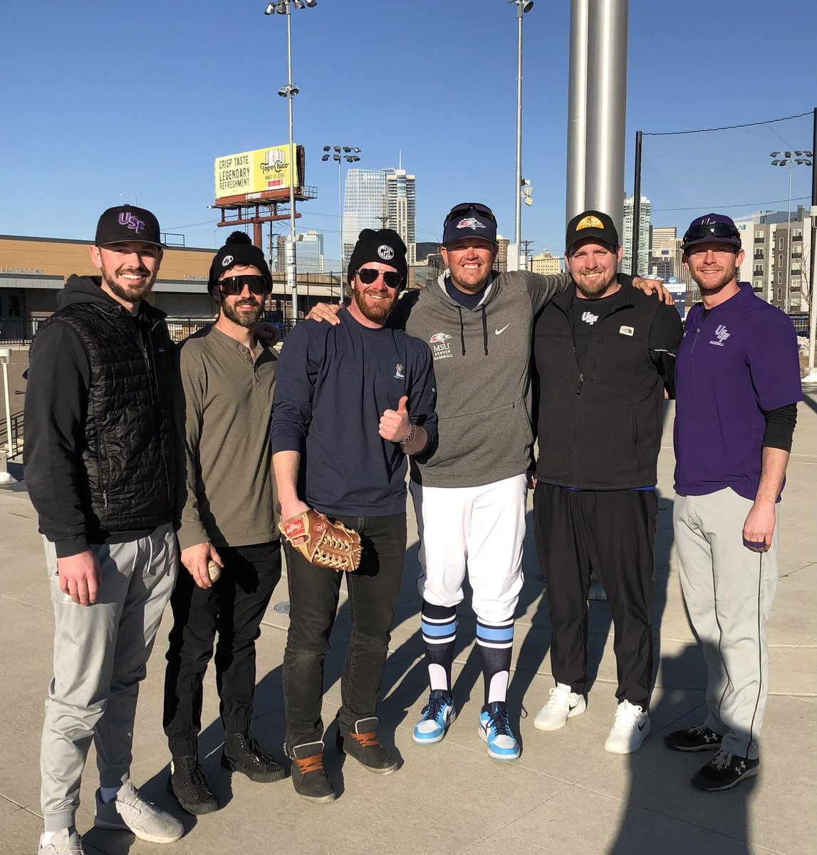 CoachVig24's tweet photo. Baseball is a tight circle. There is nothing like the friendships you have with former teammates. Great to catch up with these dudes and see them all this past weekend. Even if they were cheering for the other team 

@RyanFobes4 @Goodenow_ @noco7303 @D_Fischer8 @gunnerpeterson1 https://t.co/SLimgtiLF0
