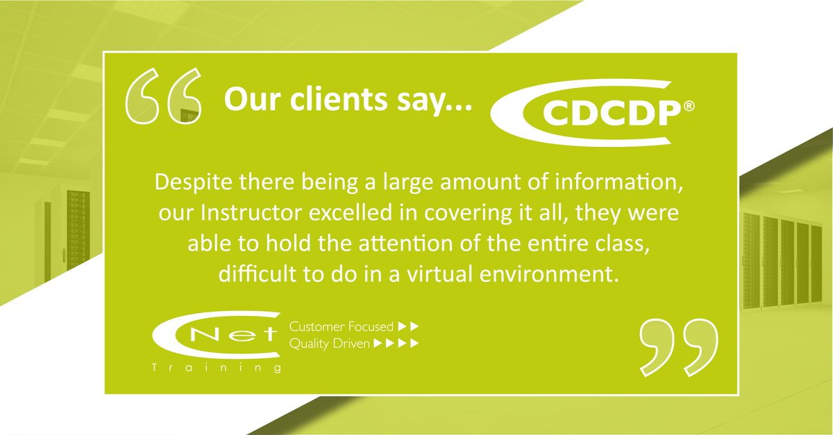 CNettraining's tweet image. The popularity of the Certified Data Centre Design Professional (CDCDP®) continues to rise...
 
For more information on the CDCDP® program, please click here; cnet-training.com/programs/certi…

#CDCDP #testimonials #datacentres #networkinfrastructure #digitalinfrastructureindustry #design