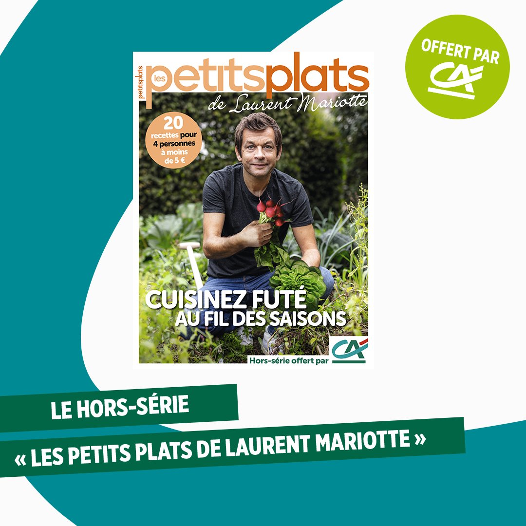 À l'occasion du #SIA2022, le Crédit Agricole est ravi de vous offrir le hors-série du magazine culinaire Les petits plats 📖🍽️
Laurent Mariotte a concocté des #recettes pour chaque saison à petit prix, simples et rapides à cuisiner par TOUS 👨‍🍳
👉bit.ly/3gIeS3I