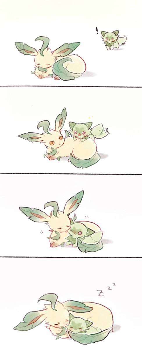 ニャオハとリーフィア

#Pokemon #ポケモンSV 