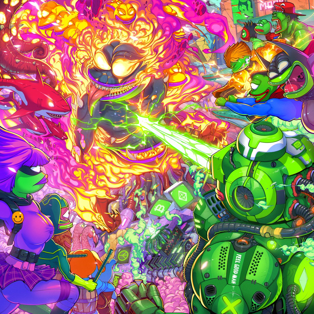 The battlefield burst in to flames once again. There comes the mastermind of the entire conflict along with its destructive power. All the knights using their Ethereum superpower must join and fight to protect our world, again.
THE CONTROLLER by <a href="/JaruganOngarch/">TOOMcolorman</a>