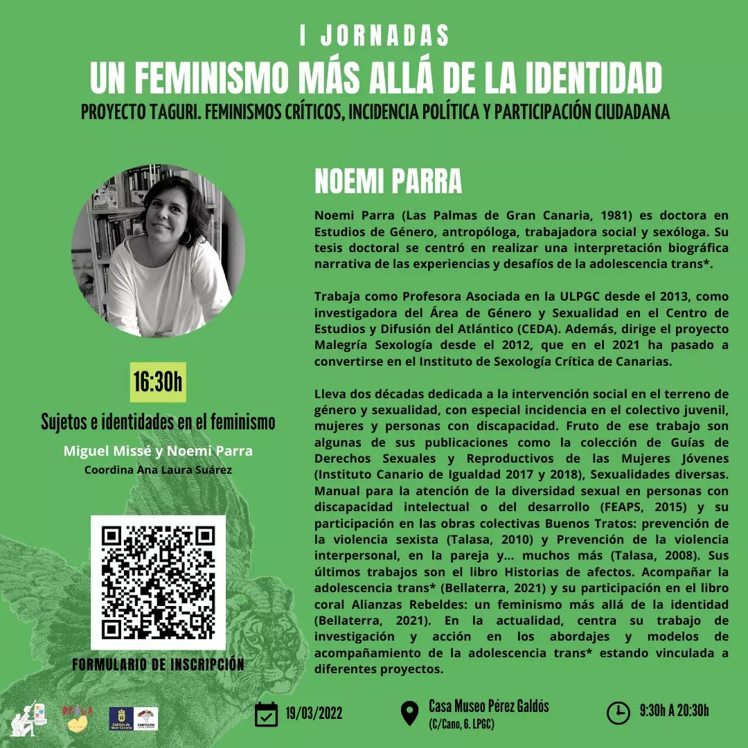 dragaespacio's tweet photo. También @noeparraabaunza participará en esta tercera mesa del Proyecto #Taguri @ParticipaGC ¡Nos vemos el 19 de marzo de manera presencial y vía streaming en nuestras redes! https://t.co/ch1OpPMgVh