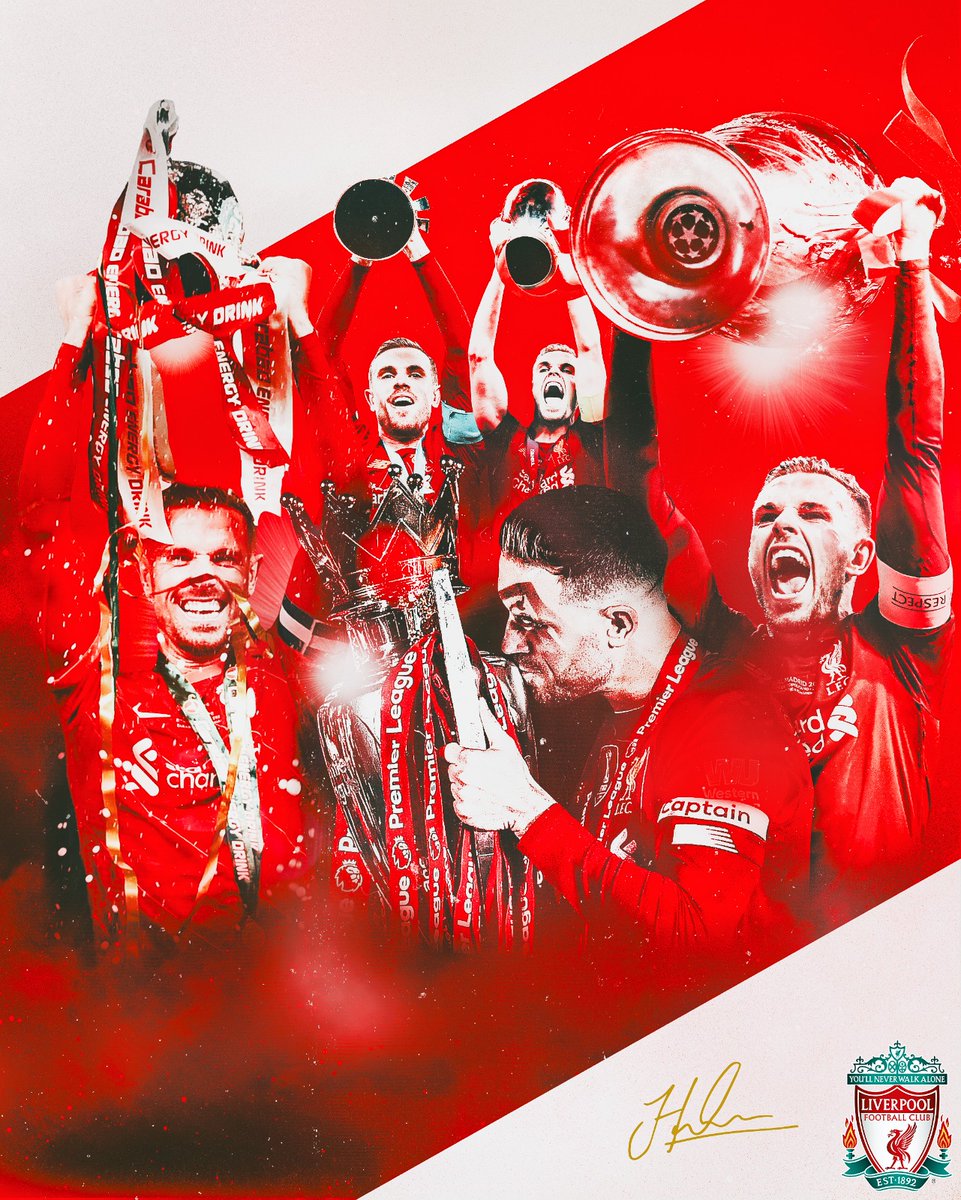 LFC's tweet photo. UEFA Champions League 🏆
UEFA Super Cup 🏆
FIFA Club World Cup 🏆
Premier League 🏆
Carabao Cup 🏆

Five trophies as Reds captain for @JHenderson! ❤ https://t.co/DHZuv7DSmP