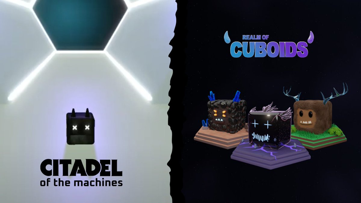 Realm of Cuboids (@cuboidsnft) on Twitter photo L̶i̶k̶e̶ ̶a̶t̶t̶r̶a̶c̶t̶s̶ ̶l̶i̶k̶e̶.̶ Cube attracts Cube.
We have attracted the cube you love the most.
<a href="/citadelmachines/">Citadel Of The Machines | An NFT Metaverse P2E</a> is now an official partner of <a href="/cuboidsNFT/">Realm of Cuboids</a>
Tag below 👇which other cube projects would you like to see in the cubeverse.
bit.ly/35G75l2 L̶i̶k̶e̶ ̶a̶t̶t̶r̶a̶c̶t̶s̶ ̶l̶i̶k̶e̶.̶ Cube attracts Cube.
We have attracted the cube you love the most.
<a href="/citadelmachines/">Citadel Of The Machines | An NFT Metaverse P2E</a> is now an official partner of <a href="/cuboidsNFT/">Realm of Cuboids</a>
Tag below 👇which other cube projects would you like to see in the cubeverse.
bit.ly/35G75l2