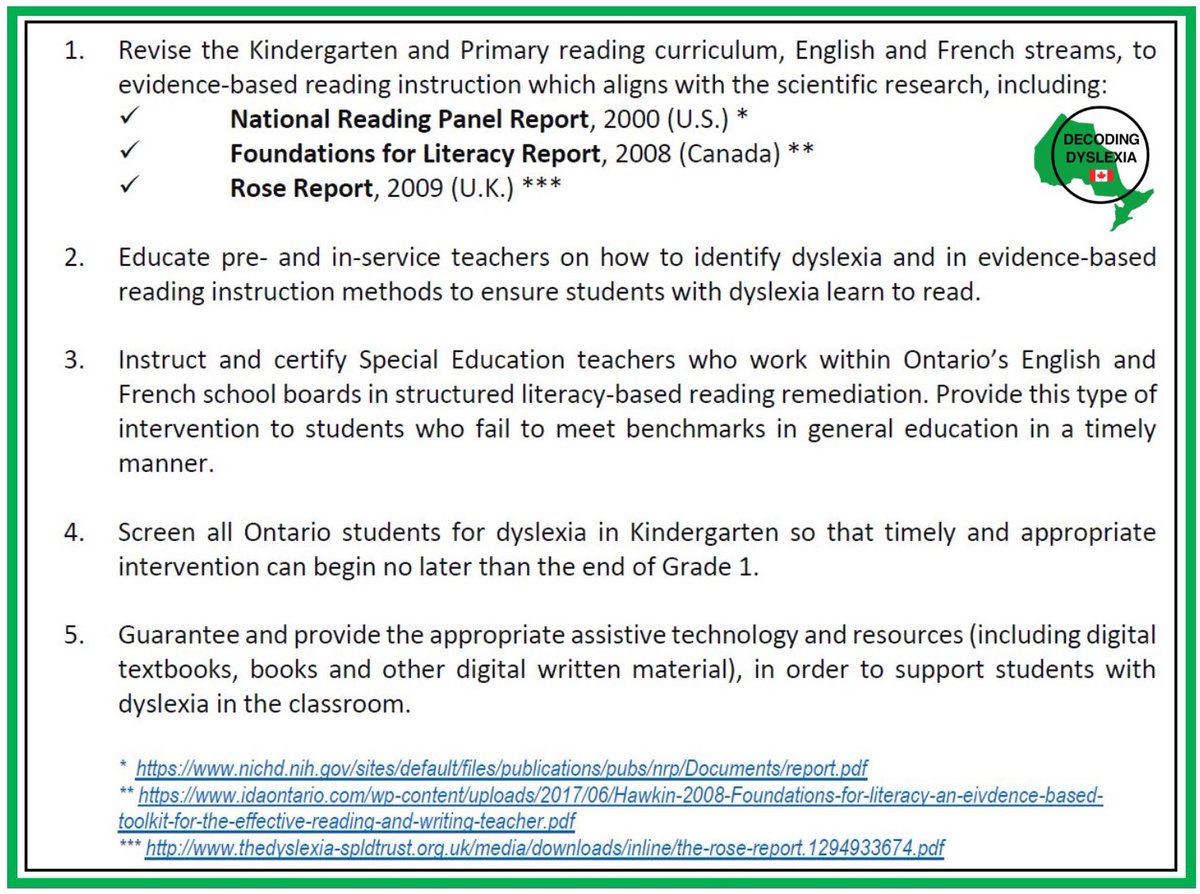 dyslexiaON's tweet photo. The Ontario Human Rights Commission Right to Read Inquiry findings seem to align with DDON’s major advocacy goals. https://t.co/UzupgphPMD
