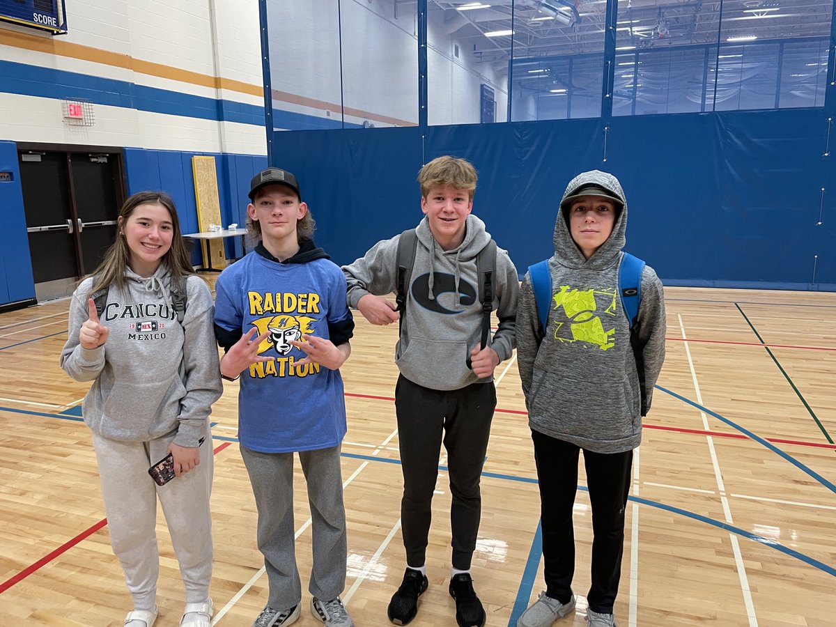 mn_hastings's tweet photo. Out first day of sharing Helping Kids Succeed the Raider Way information and having activity time! These are our lightning tournament winners today. Our 8th graders had a great morning! https://t.co/eX9T8jM196