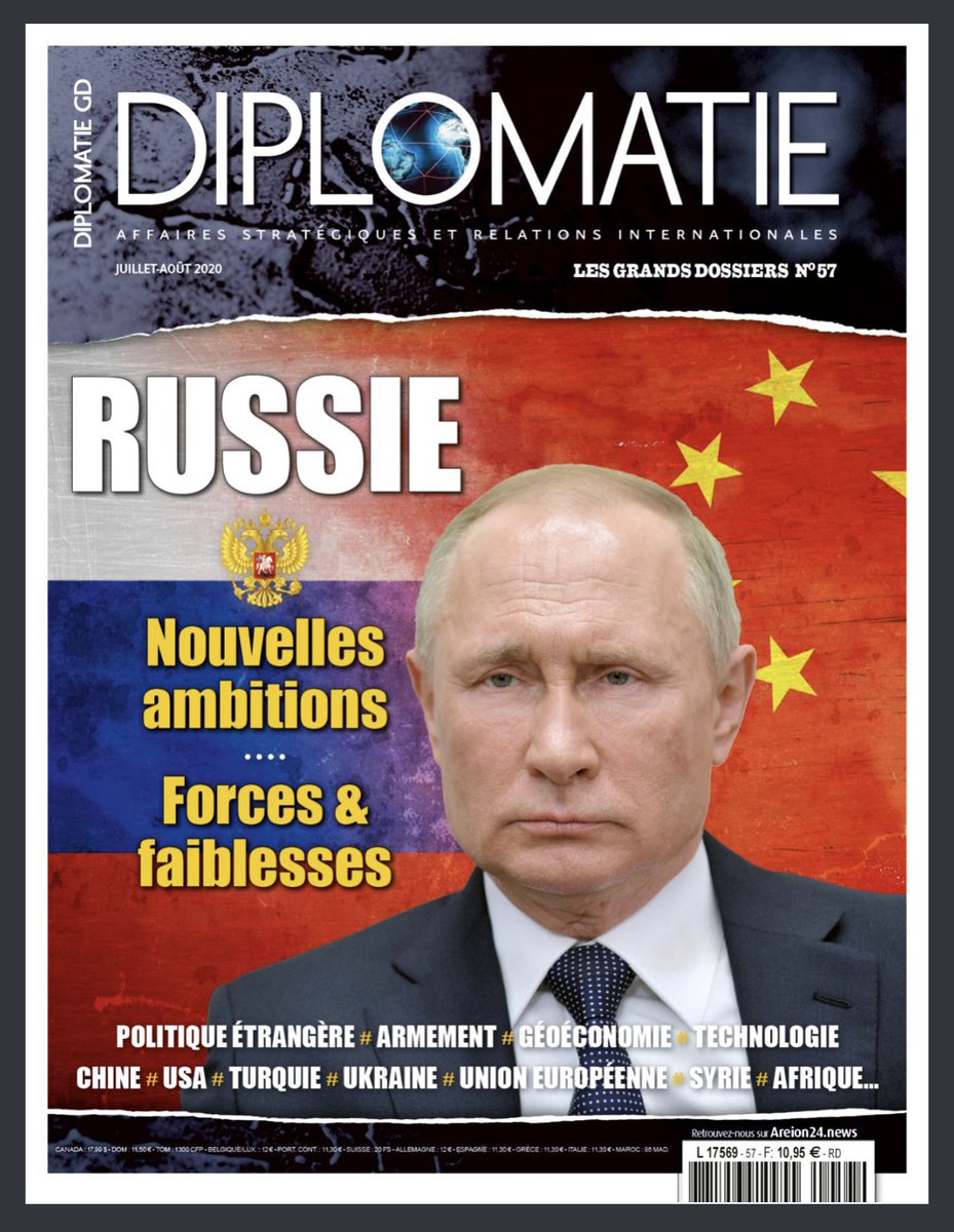 MGeopolitix's tweet photo. Le dernier Grand Dossier de @DiplomatieMag spécialisé sur la Russie (août 2020) vient d'être rendu accessible gratuitement ici: https://t.co/4E5WqSORyq

En espérant que cela donne à chacun un peu de clarté et de recul dans ce flot continu d'information.

N'hésitez pas à partager! https://t.co/oafckdvcNj
